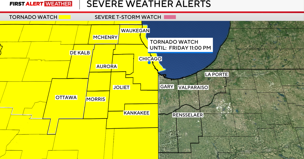 Tornado Watch for entire Chicago area as severe storms race east; tornadoes, funnel clouds reported northwest