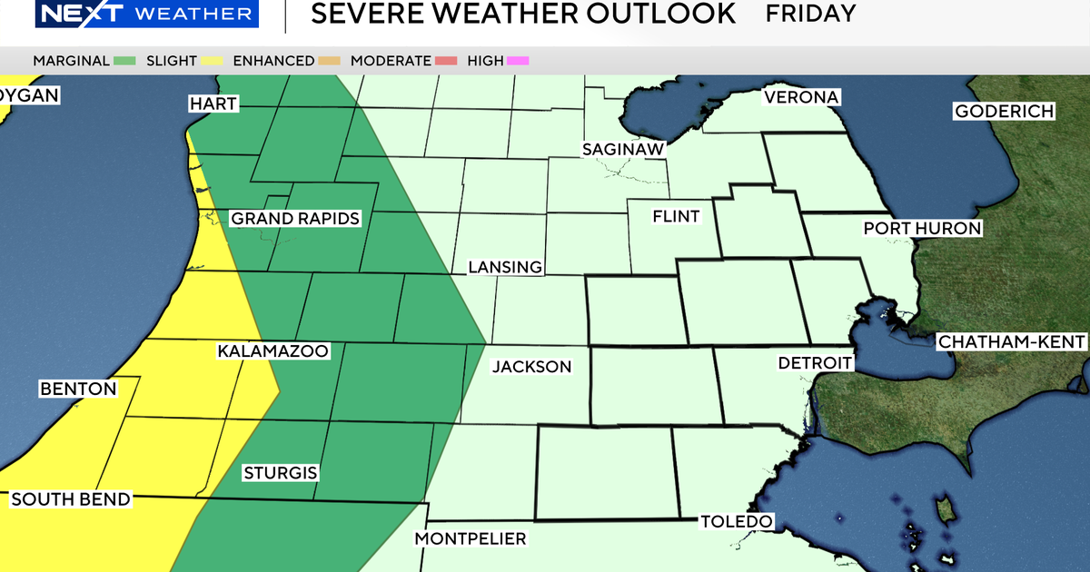 Severe storms to hit parts of the Midwest, big cool down to follow in Michigan