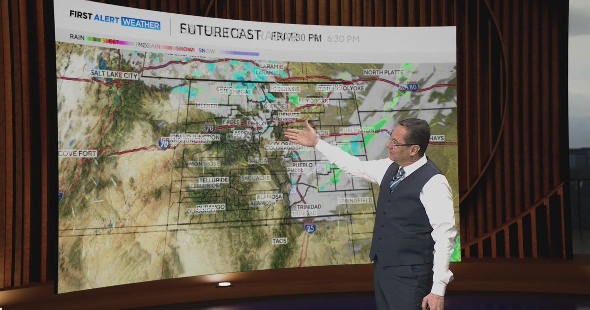 Snow is out and cold is in to start the weekend - CBS Colorado