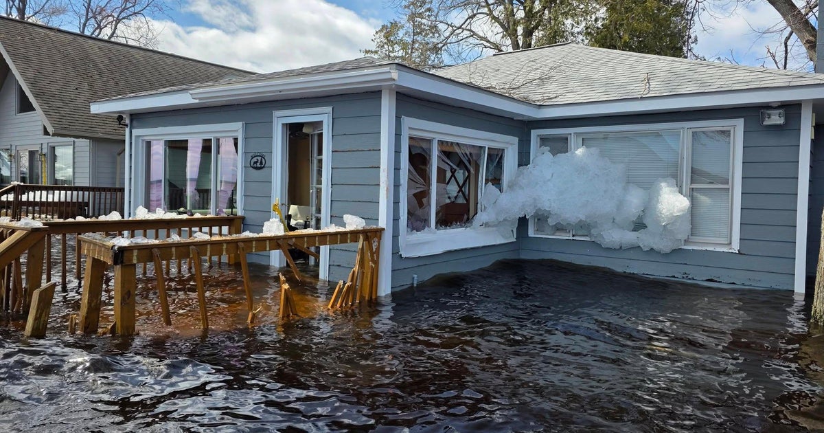 Heavy rain, snowmelt are hurtling large chunks of ice into Michigan homes