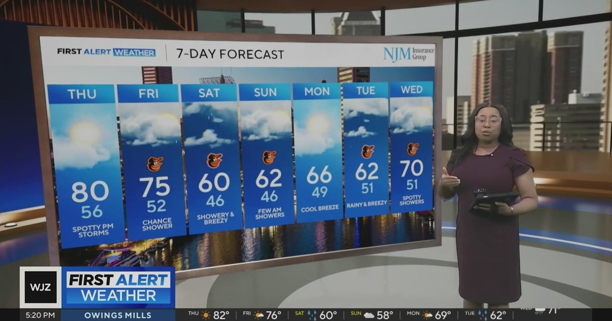 Chances of rain increase this week in Maryland - CBS Baltimore