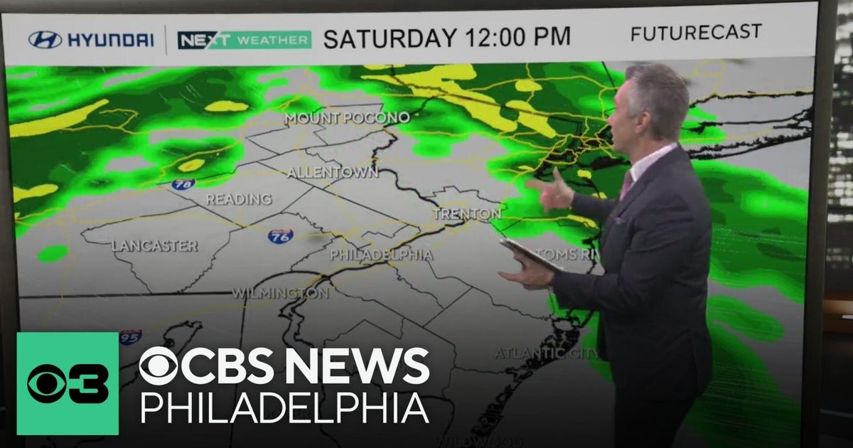 Cold front set to bring rain to Philadelphia region this weekend - CBS ...