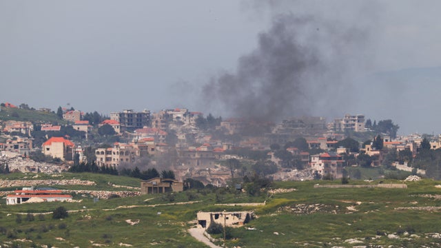 Smoke rises in Lebanon, as seen from the Israeli side of the border with Lebanon 