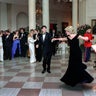 Princess Diana Dancing with John Travolta in Cross Hall at the White House 