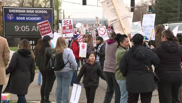Teachers in Sheridan discuss preliminary agreement to end strike