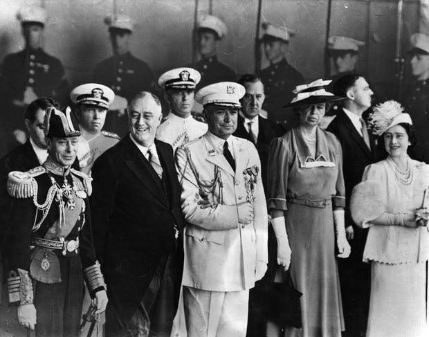 King George VI with President Franklin Delano Roosevelt 