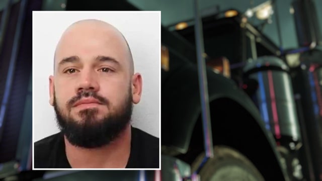 Transportation Industry Theme. Black American Semi Truck 