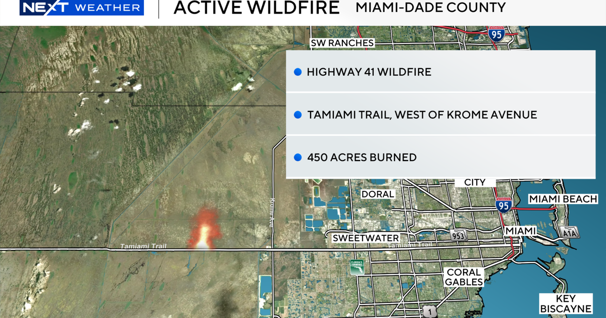 South Florida to sizzle Tuesday as Highway 41 Fire continues to burn in west Miami-Dade