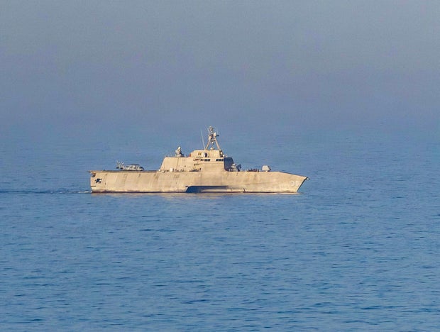 USS Canberra patrols the Arabian Sea 