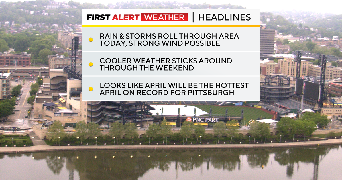 Rain and thunderstorms move into Pittsburgh on Wednesday afternoon ...