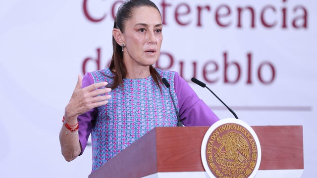 Mexican president Claudia Sheinbaum holds her daily press conference 