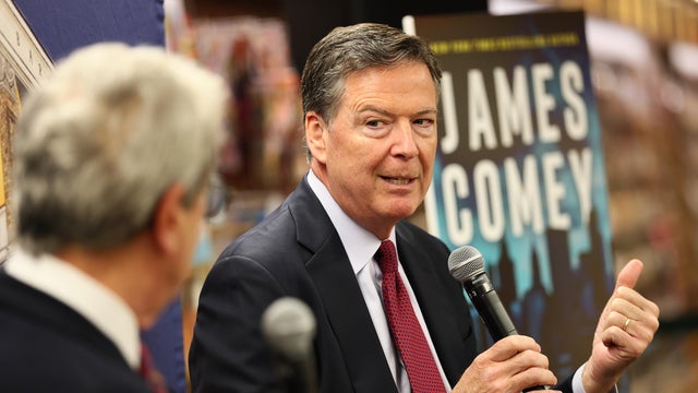 James Comey Promotes His New Book FDR Drive At Barnes And Nobles In New York 