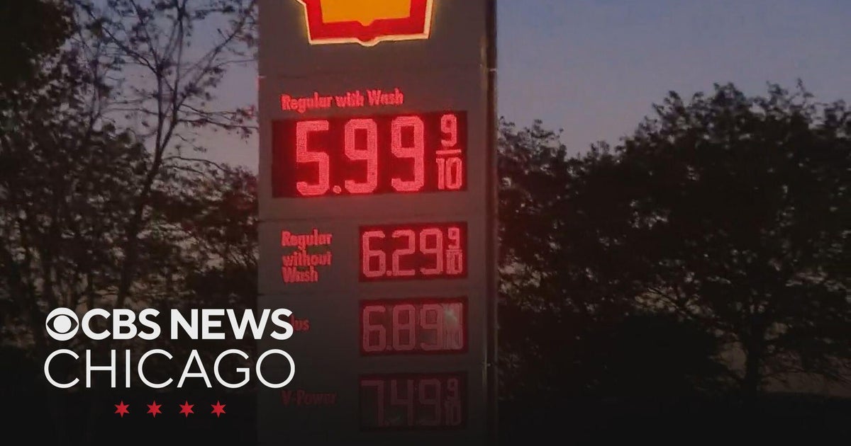 Chicago gas prices top $6 a gallon in some neighborhoods, Illinois gas nearly 50 cents above nationa