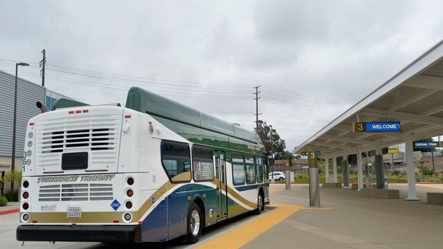 Grand opening ceremony for the Mary K. Giordano Regional Transit Center in Torrance. 