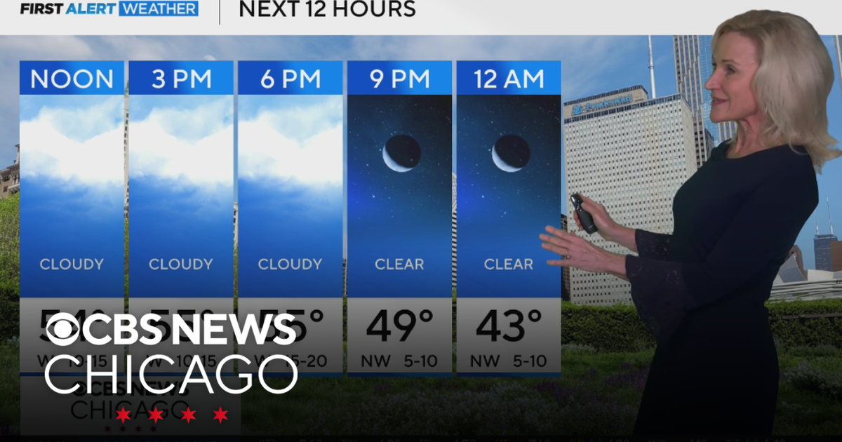 Highs in the upper 50s on Wednesday - CBS Chicago