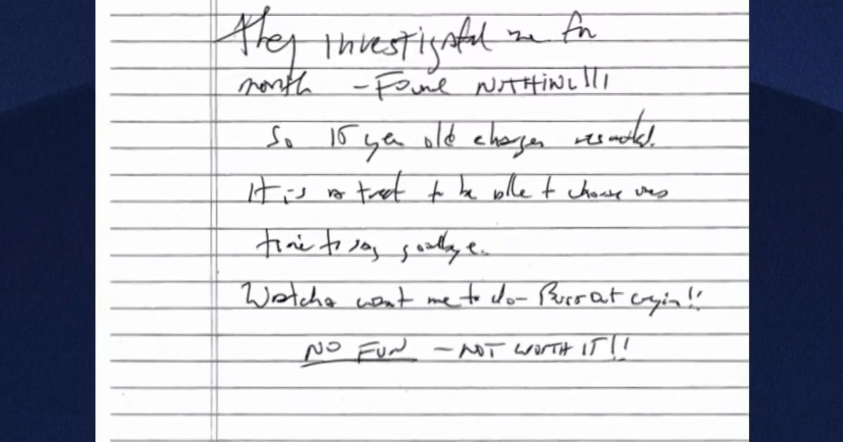 Judge releases possible Jeffrey Epstein suicide note