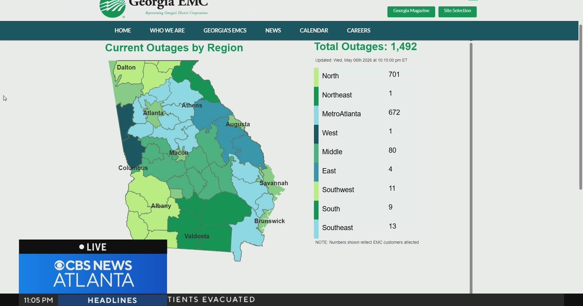 Power outages hit North Georgia: 1,400 without electricity as storms ...