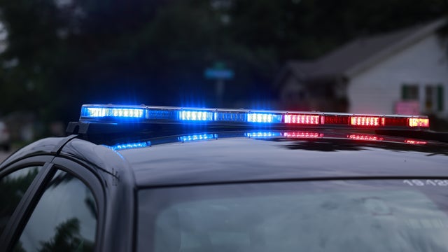 Police car lights 