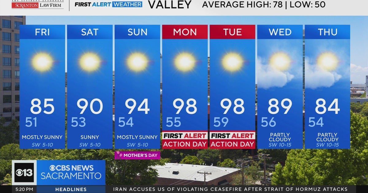 Thursday evening Northern California weather forecast: May 7, 2026