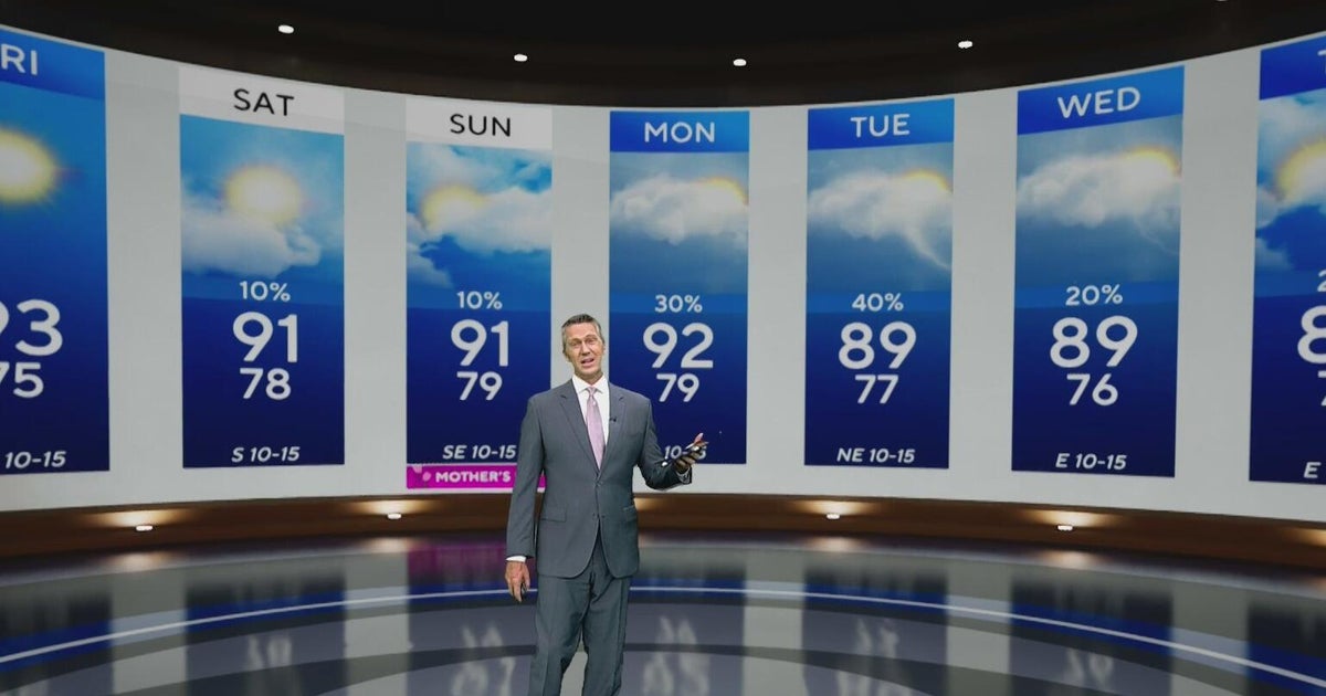 High temperatures reach the 90s in South Florida as rain comes in