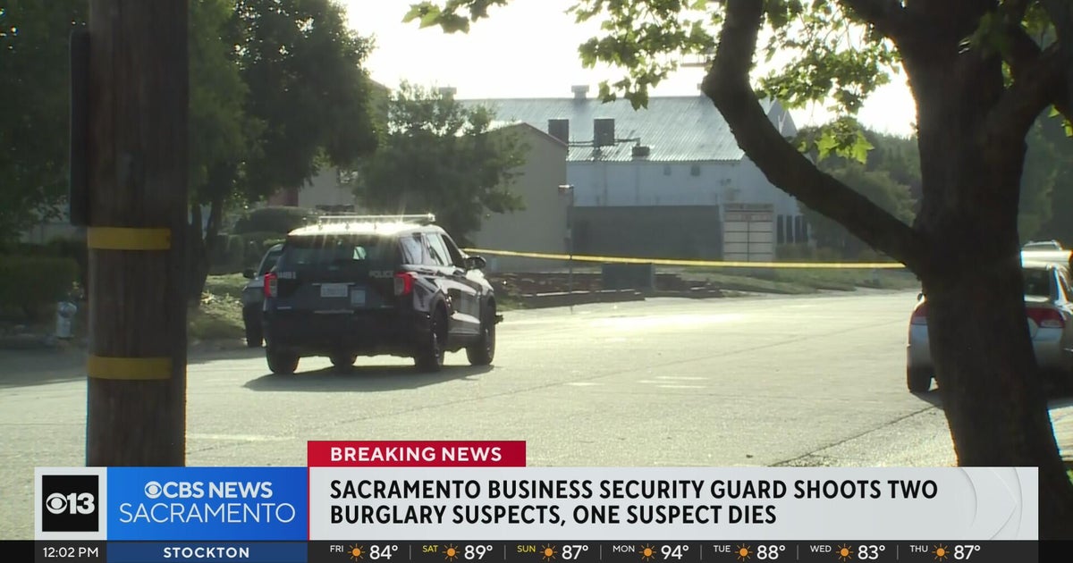 Security guard shoots 2 burglary suspects in Sacramento, 1 dies