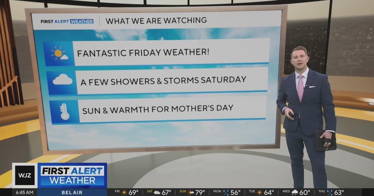 Beautiful Friday in Maryland and Mother's Day is the pick of the ...