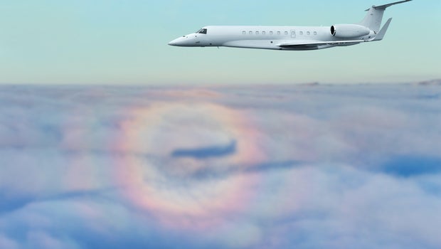 What is Pilot's Glory? Explaining the rainbow-like halo around an airplane's shadow