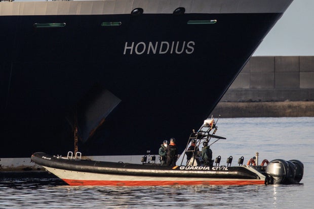 Cruise Ship MV Hondius Docks In Tenerife 