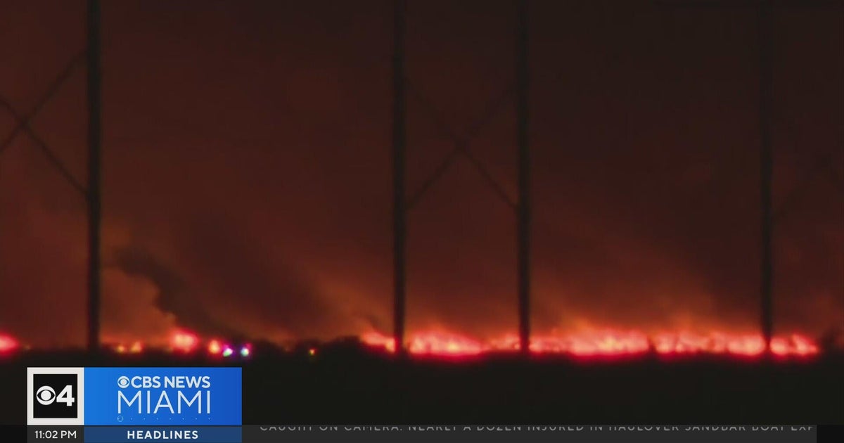 Massive grass fire burns 4,800 acres in west Miami-Dade, only 20% contained