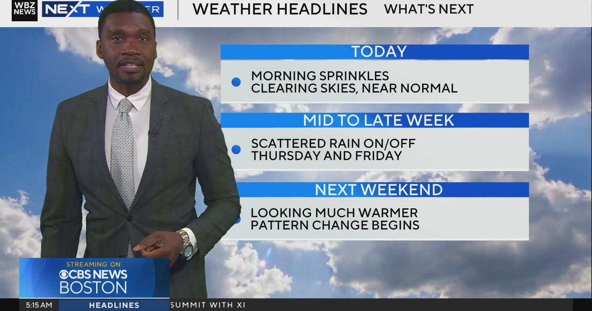 Next Weather: WBZ morning forecast for May 12, 2026 - CBS Boston