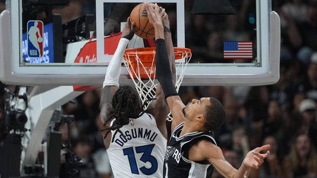 Timberwolves Spurs Basketball 