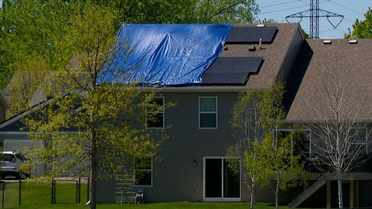 Fire involving solar panels damages Twin Cities home - CBS Minnesota