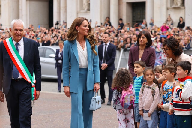Princess Kate visits northern Italy on first overseas trip after cancer treatment - CBS News