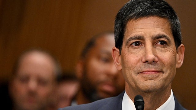 Kevin Warsh, President Trump's nominee to chair the Federal Reserve, testifies before the Senate Banking Committee on Tuesday, April 21, 2026. 