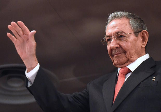 Cuban leaders at an address in Havana, Cuba - 22 Mar 2016 