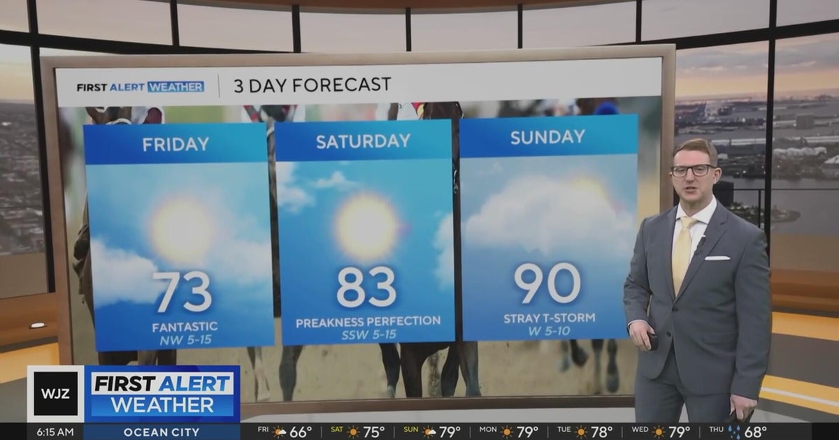 Fantastic Friday in the weather forecast for Maryland - CBS Baltimore