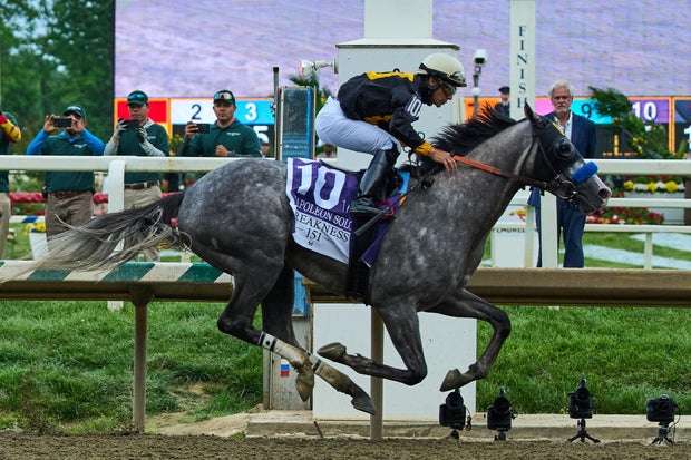 APTOPIX Preakness Horse Racing
