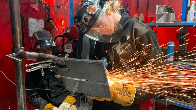 Female Welder 