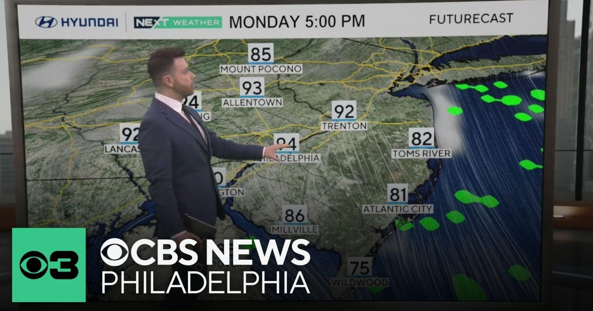 Partly cloudy, warm Sunday night in Philadelphia region - CBS Philadelphia