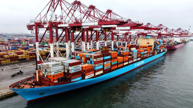 Qingdao Port Cargo Ship 