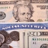 US currency and Social Security card 