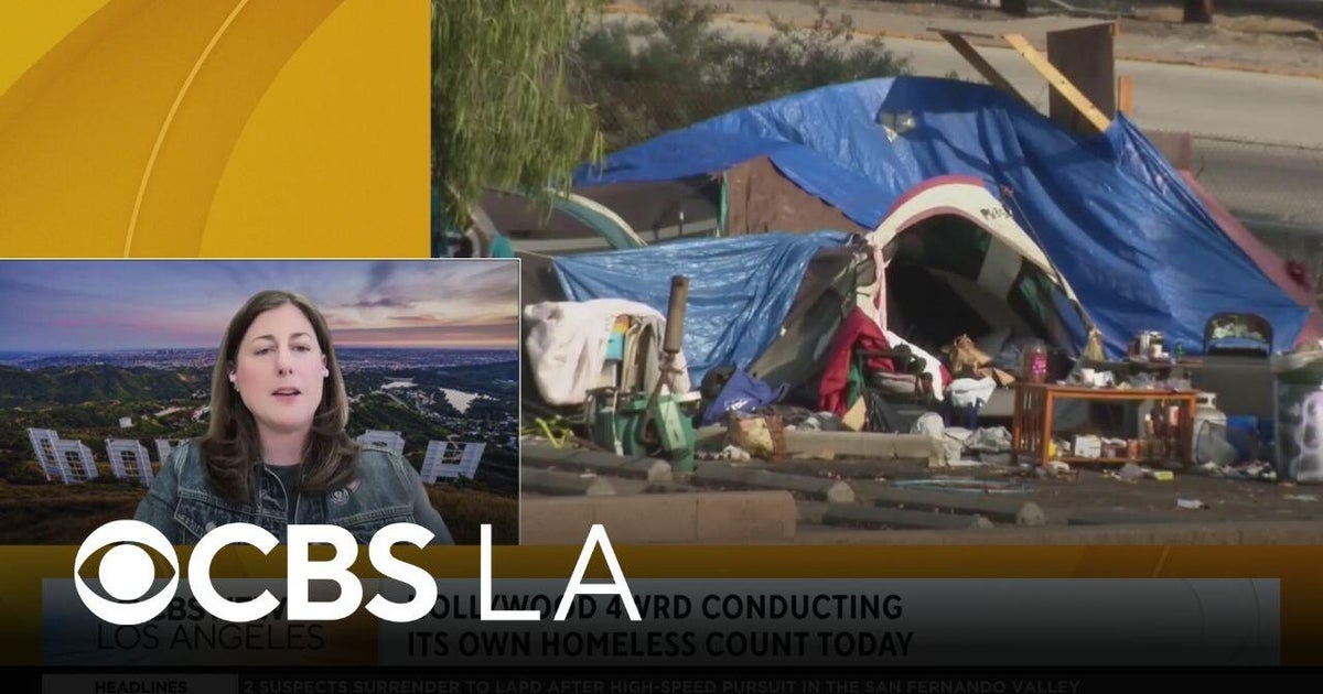 An independent Hollywood 4WRD Homeless Count - CBS Los Angeles