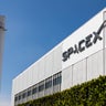 Headquarters of SpaceX in Hawthorne, California 