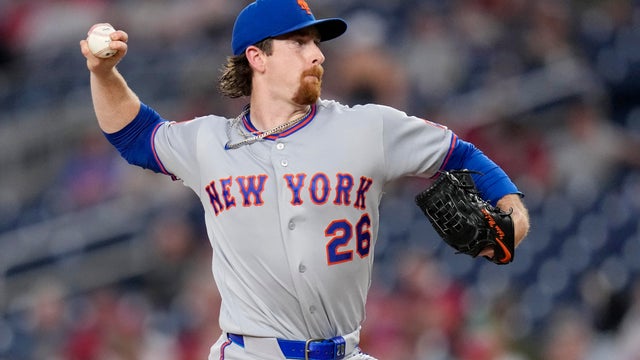 Nolan McLean #26 of the New York Mets pitches to the Washington Nationals during the first inning at Nationals Park on May 19, 2026 in Washington, DC. 