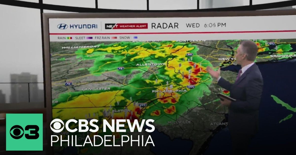 Tracking storms in Philadelphia region Wednesday night - CBS Philadelphia