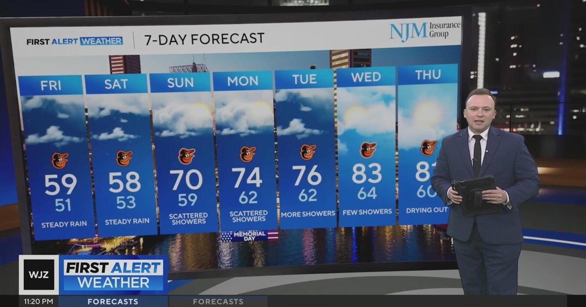 Cooler temps in Maryland, more rain this weekend - CBS Baltimore