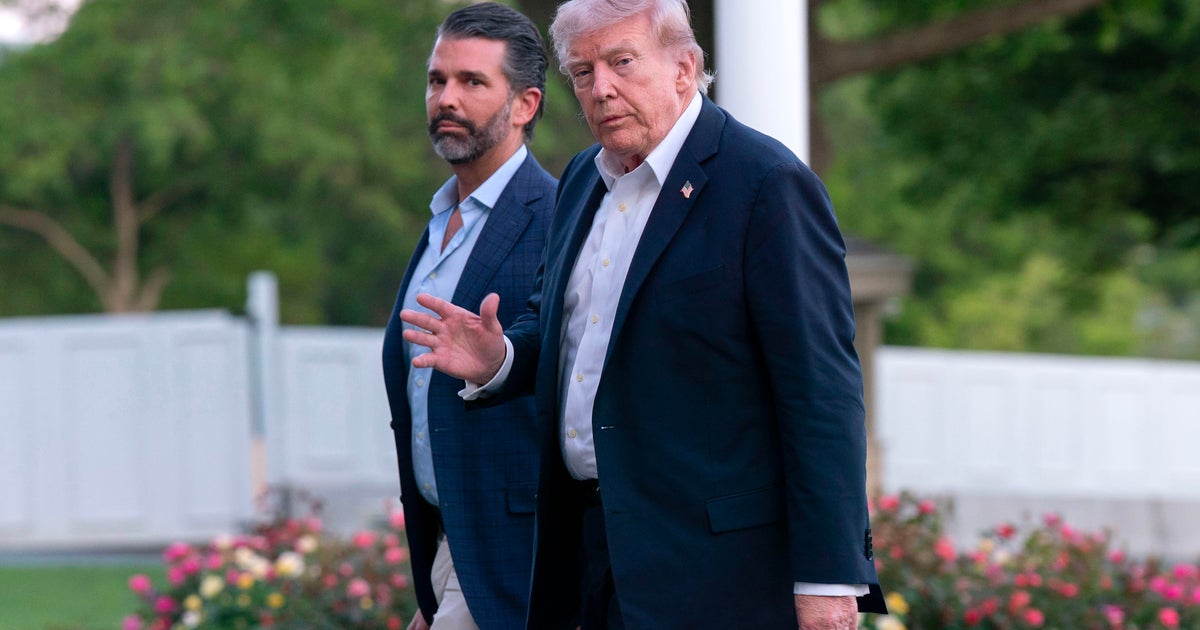 President Trump won't attend son Donald Trump Jr.'s wedding, citing responsibilities in Washington - CBS News
