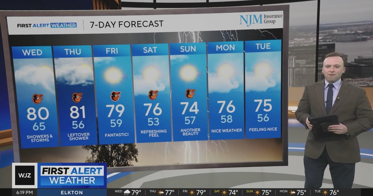 Rain and storms in Wednesday's Maryland forecast - CBS Baltimore