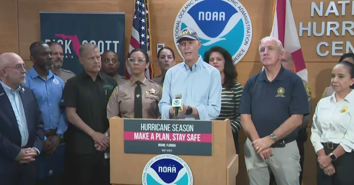 Sen. Rick Scott, National Hurricane Center director urge families to prepare for hurricane season - CBS Miami