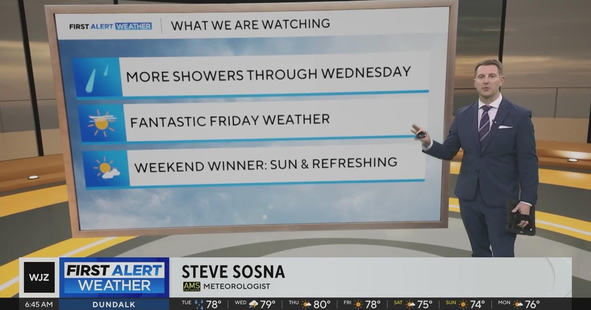 Rain through Wednesday in Maryland, but Friday looks great - CBS Baltimore